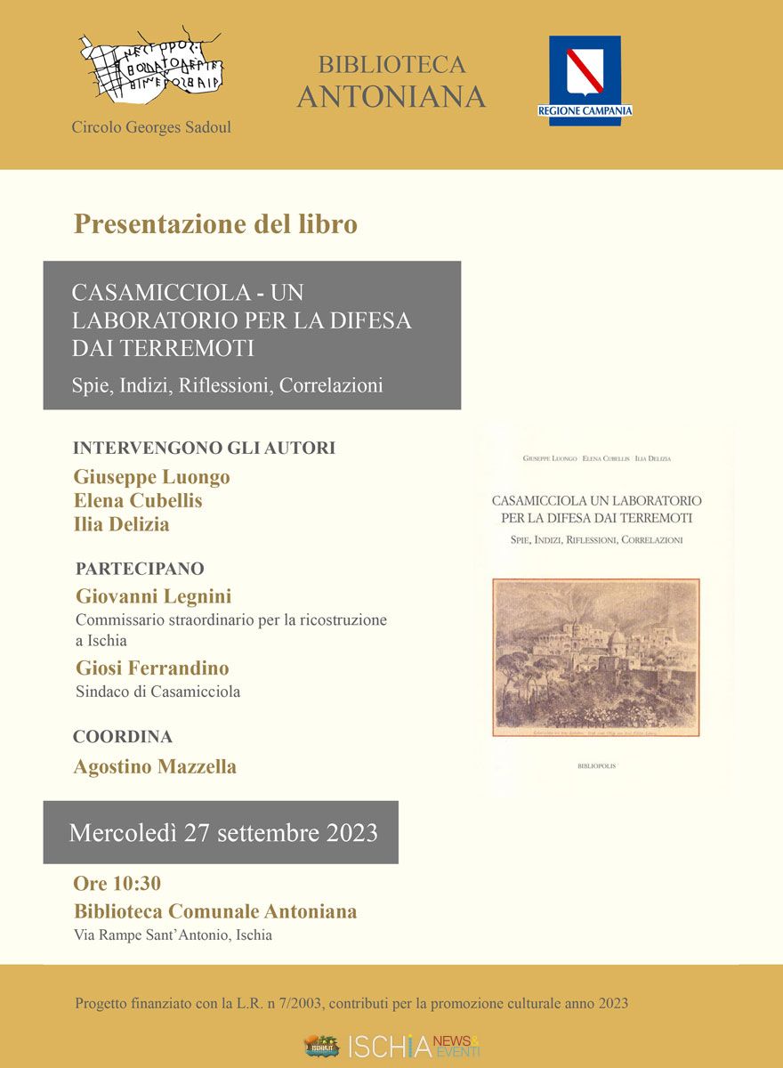 Presentazione libro terremoti