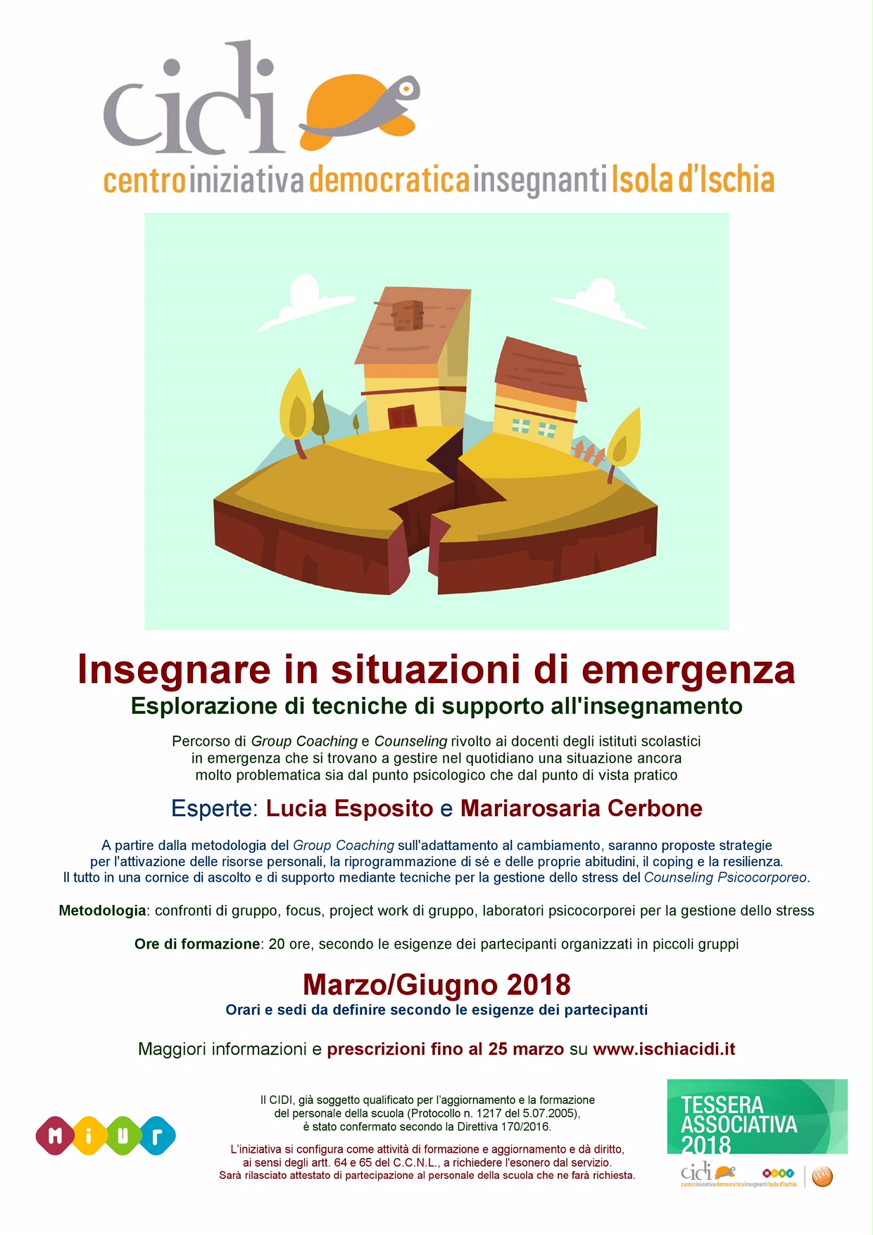 Locandinia CIDI Emergenza 2018