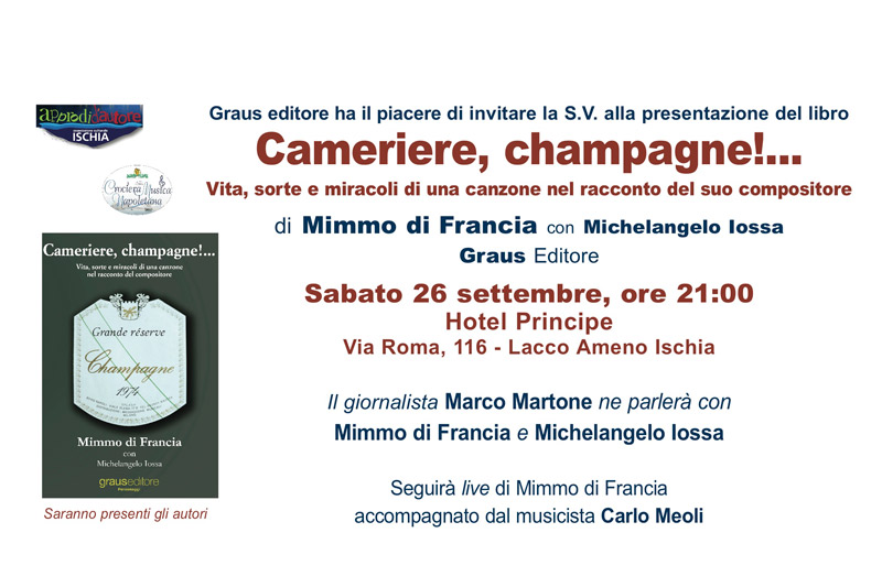 Cameriere Champagne! Presentazione del libro