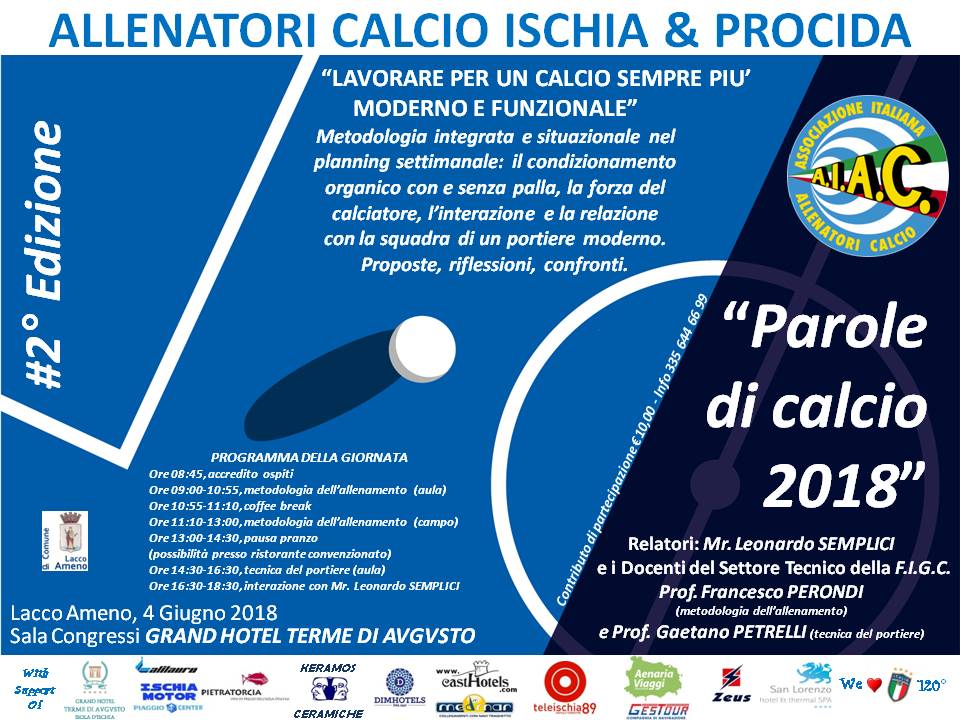 Locandina Parole di Calcio 2018