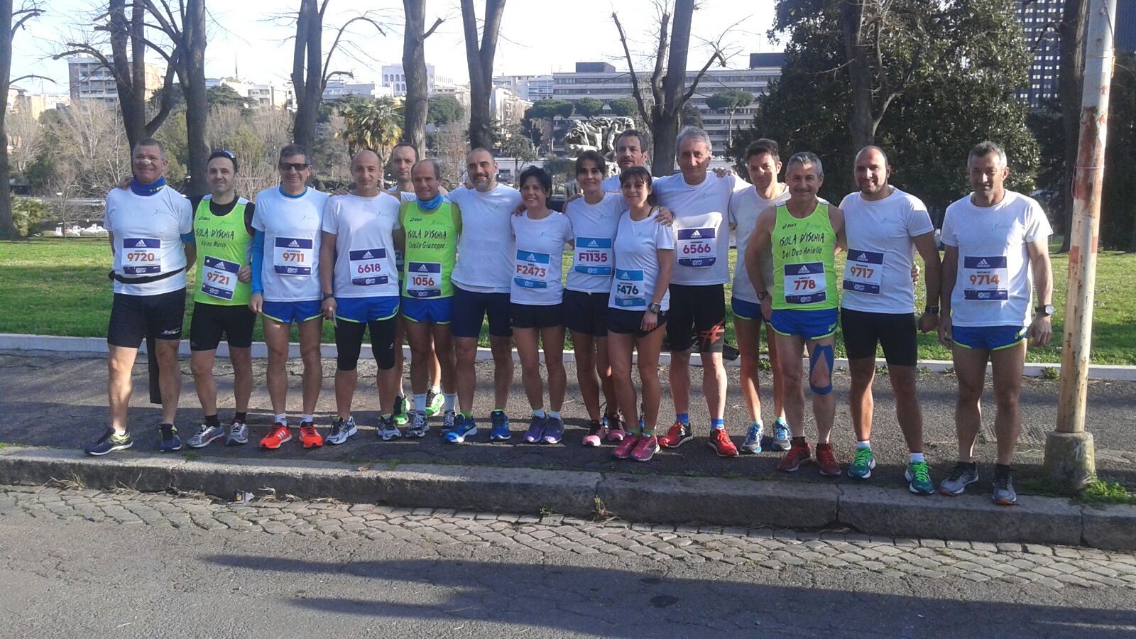 La squadra Forti e Veloci dell'isola d'Ischia alla Roma Ostia 2016