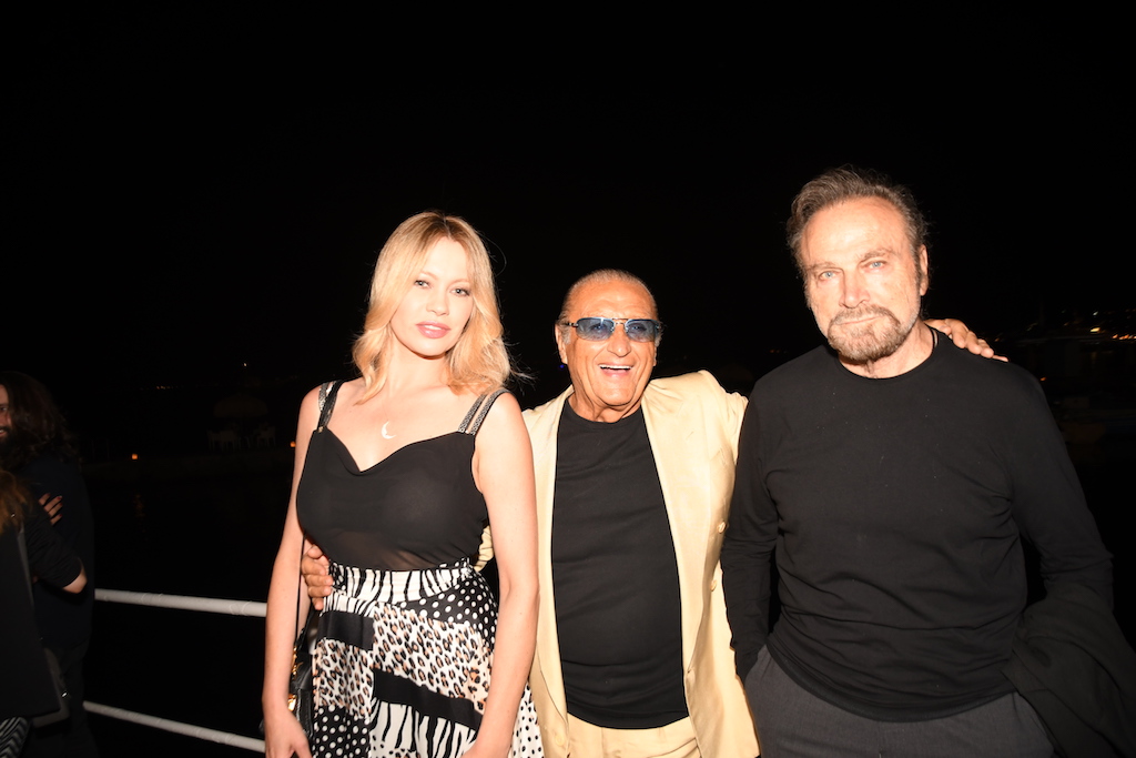 Anna Falchi, Tony Renis e Franco Nero